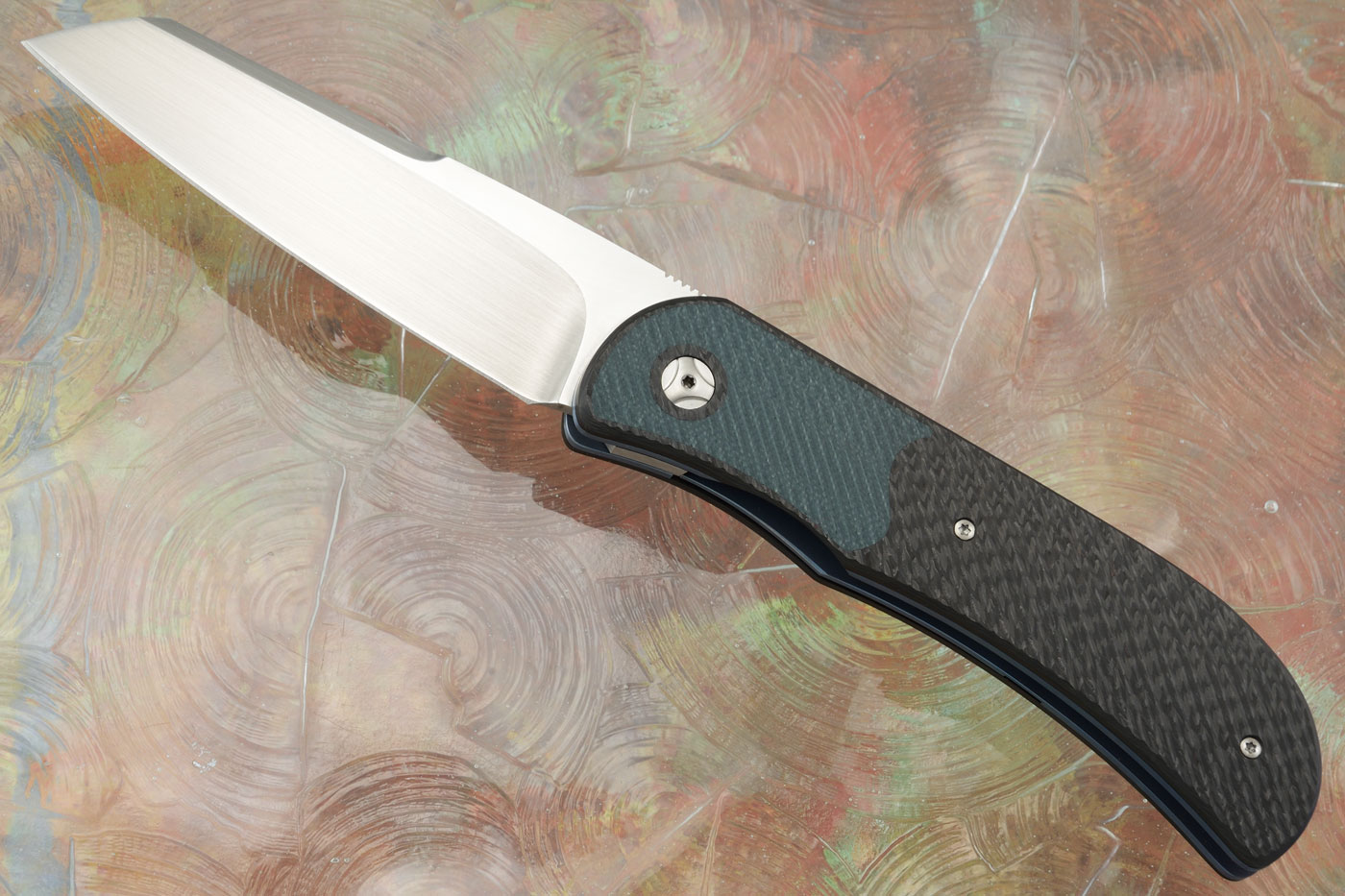 LEXK Plus Front Flipper with Carbon Fiber and Green G10 (Ceramic IKBS)