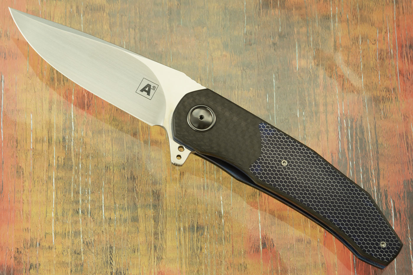 A9 Flipper with Carbon Fiber and Blue C-Tek (Double Row Ceramic IKBS) - CTS-XHP