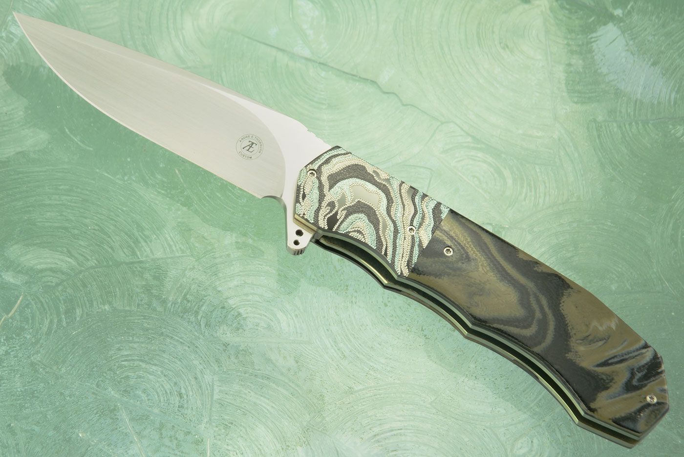 L44 Compact Flipper with Camo G10 and Zirconium (Ceramic IKBS) - CTS-XHP