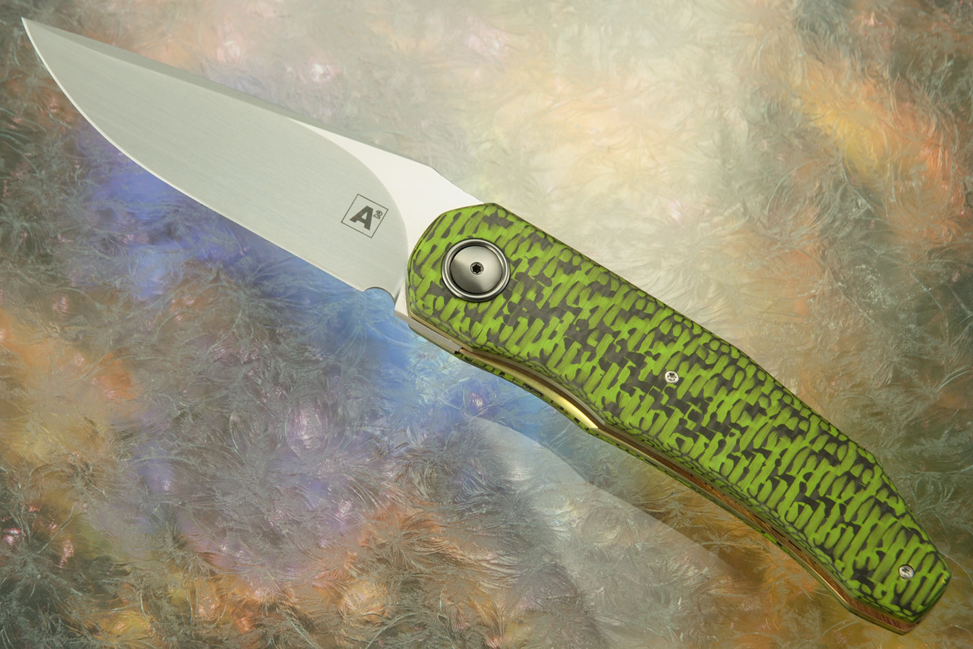 A9 Front Flipper with Nitrobe 77 and Toxic Green Carbon Fiber (Dual Row Ceramic IKBS)