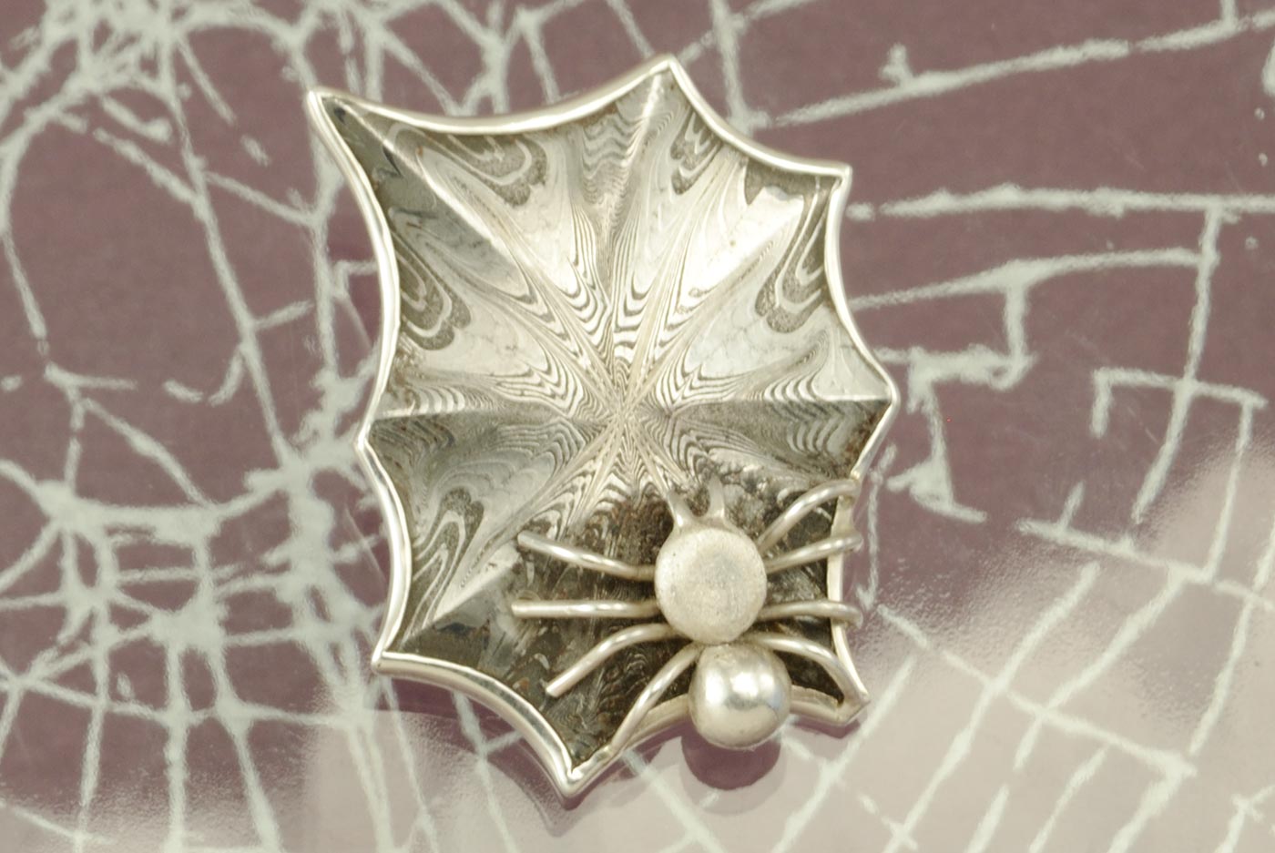 Spiderweb Brooch