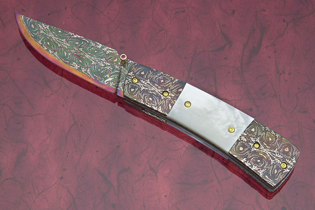 Mother of Pearl Double Bolster Folder