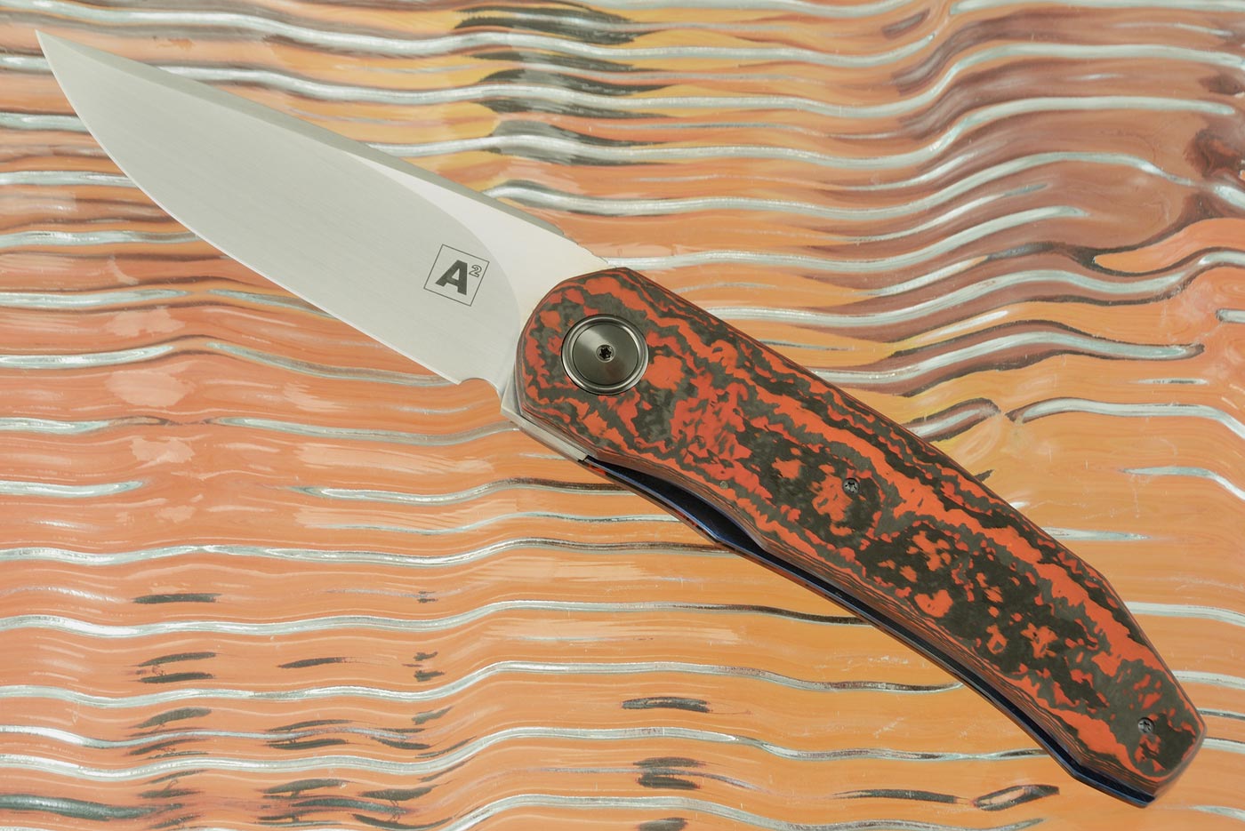 A9 Front Flipper with Nitrobe 77 and Lavaflow FatCarbon (Dual Row Ceramic IKBS)