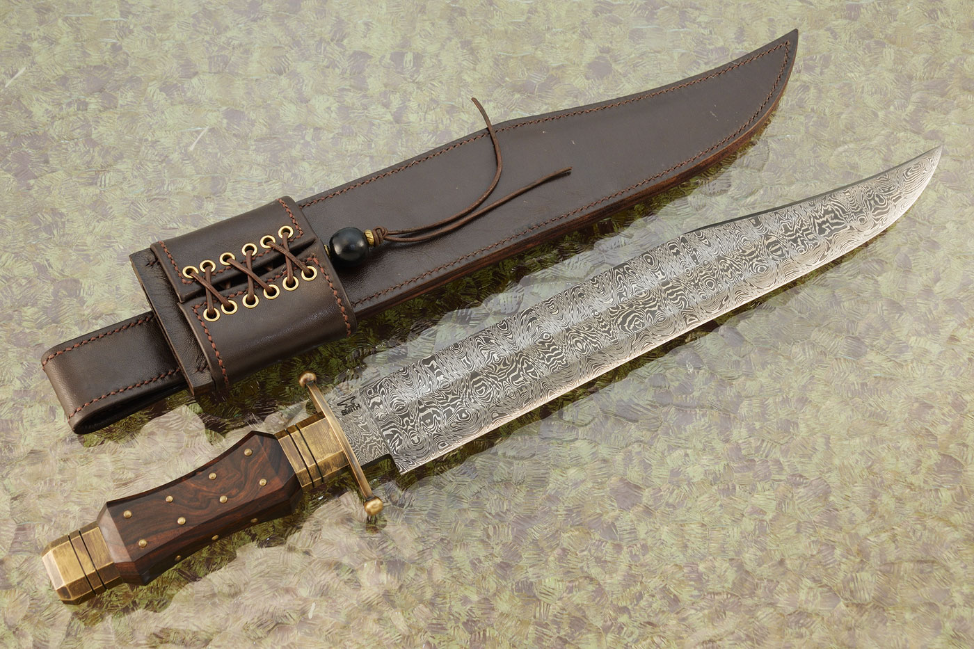 Damascus English & Huber Style Bowie