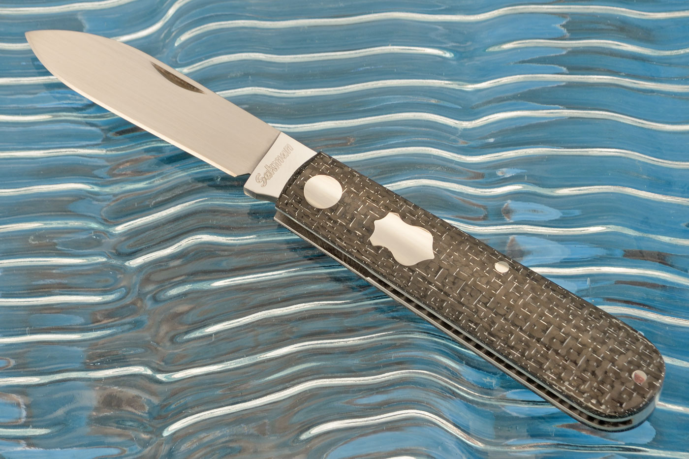 Oryx Slipjoint with Silver Strike Carbon Fiber