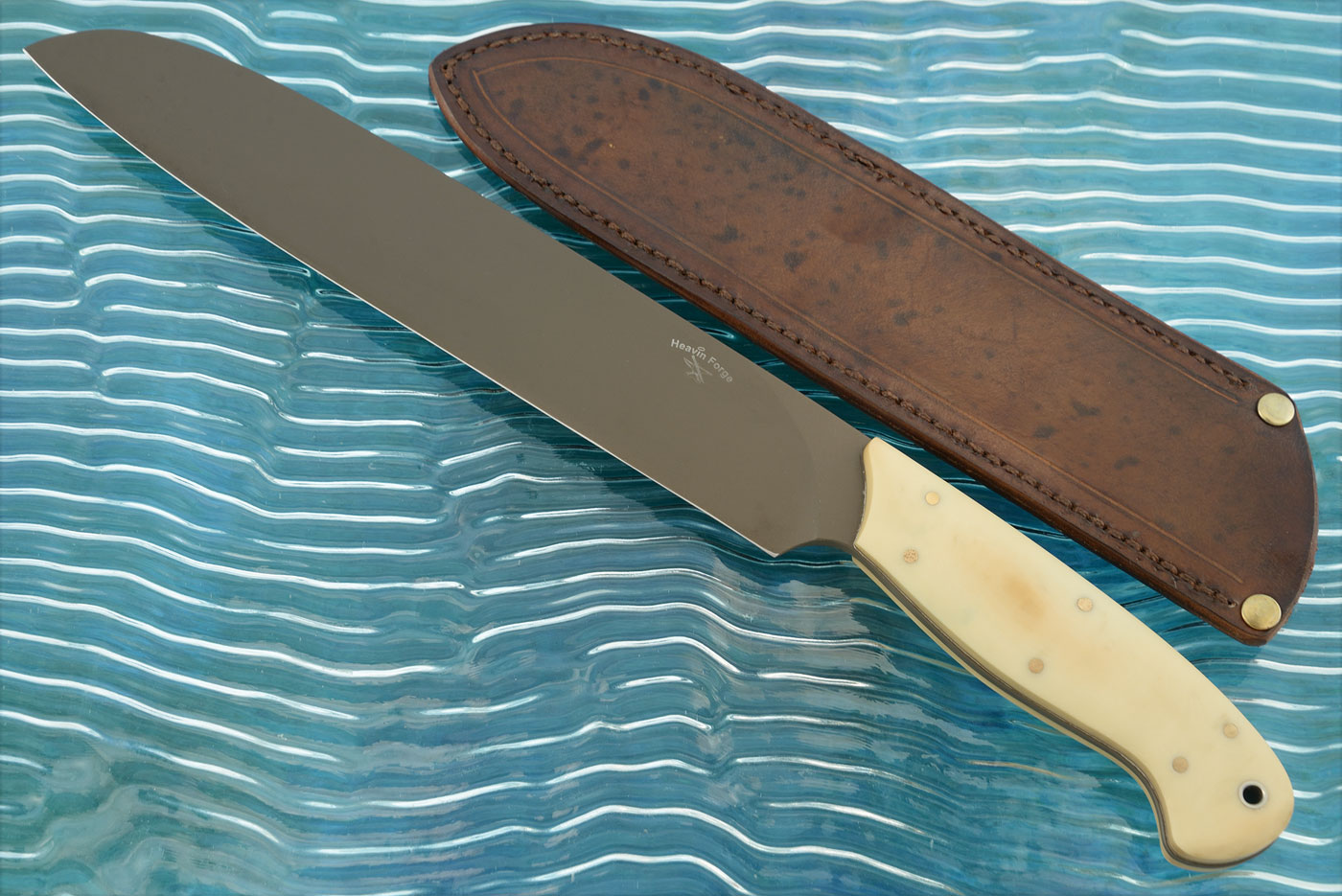Camp Knife with Antiqued Micarta