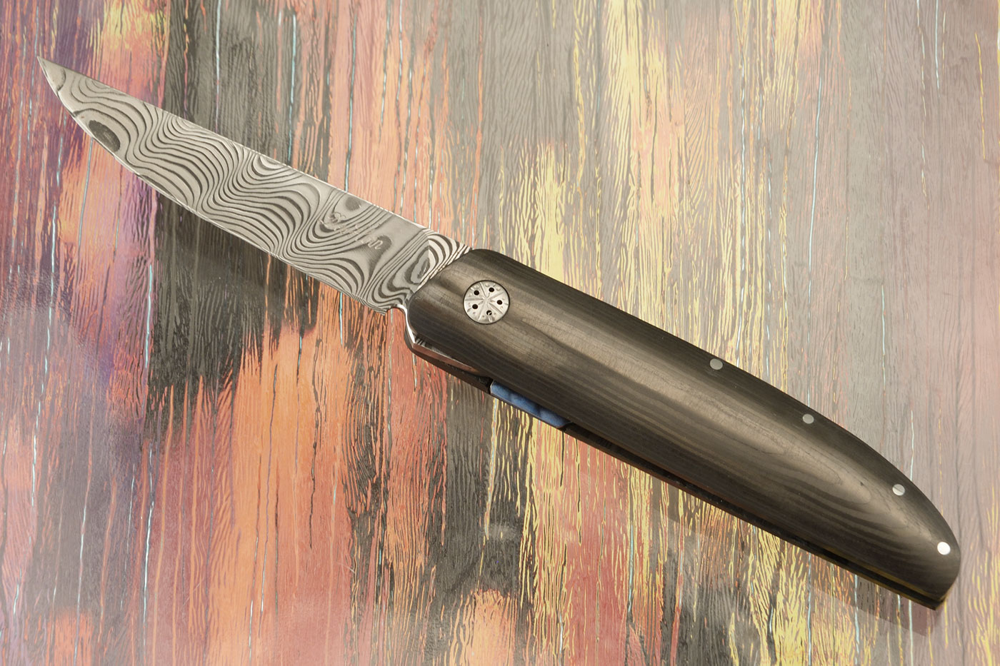 Model 450 Ultra-Light with Damasteel and Uni-Directional Carbon Fiber