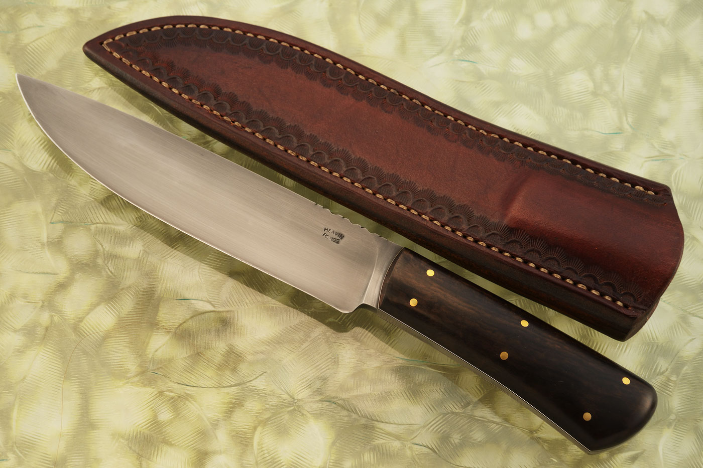 Forged Camp Knife with Bushwillow