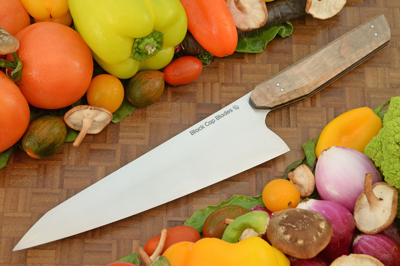 Chef's Knife (8 in.) with Curly Maple - AEB-L