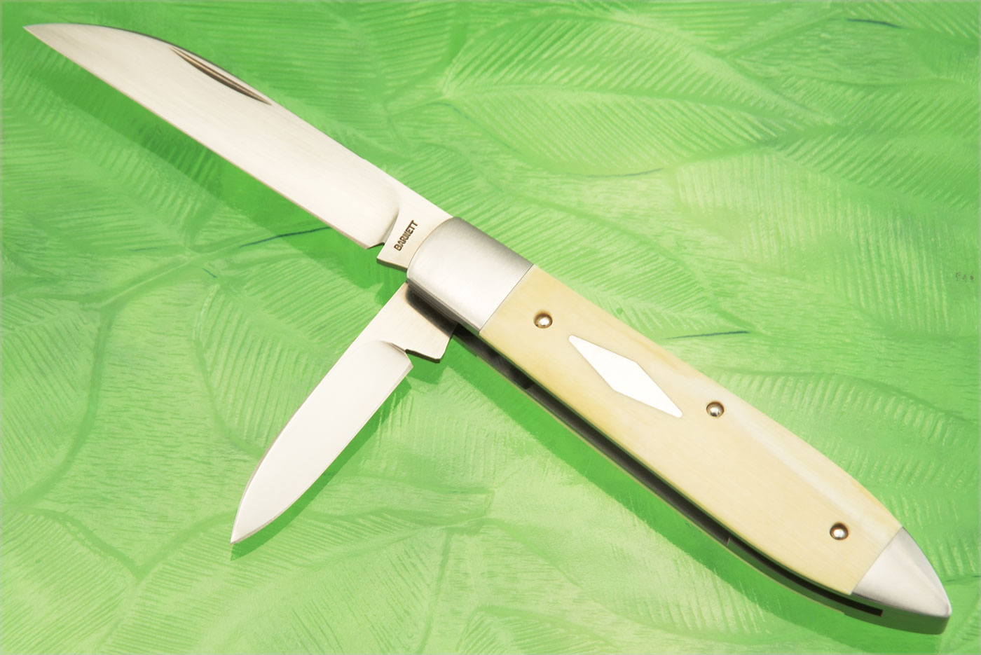 Two Blade Teardrop Slipjoint with Mammoth Ivory - CPM-154