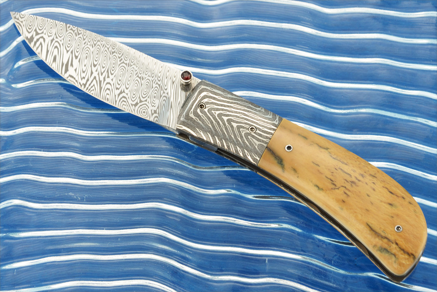 Damascus Bhuti (Zulu for Brother) with Mammoth Ivory