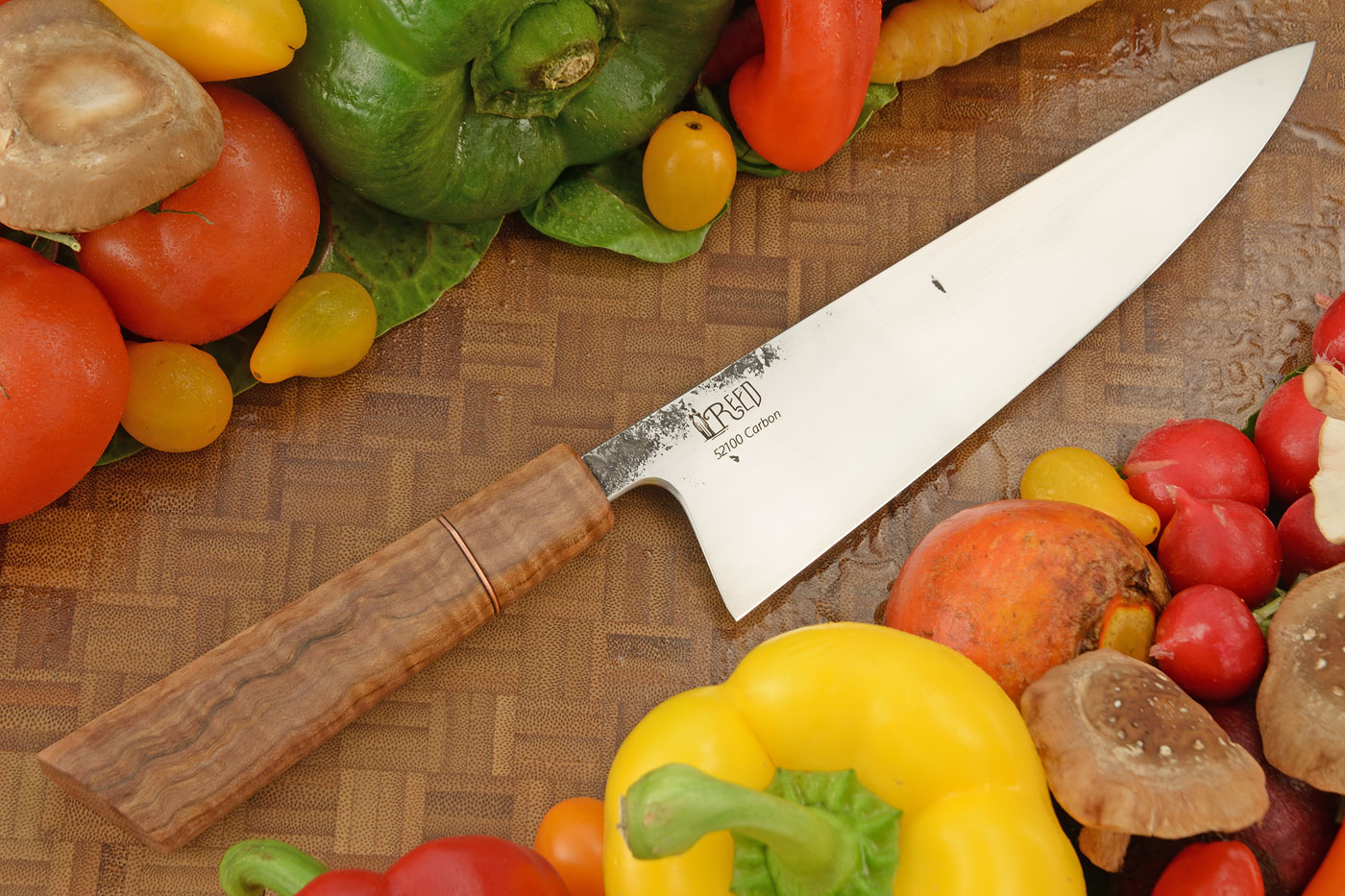 Chef's Knife with Bigleaf Maple (8-1/2 inches) - 52100