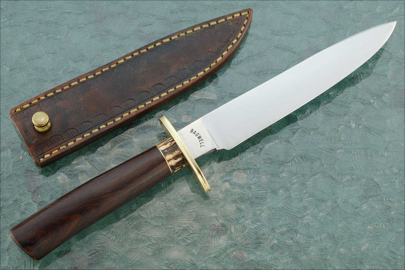 Forged Gent's Bowie with Rosewood and Stag