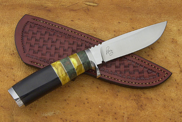 Canadian Hunter with Buffalo Horn, Amber, and Green Maple