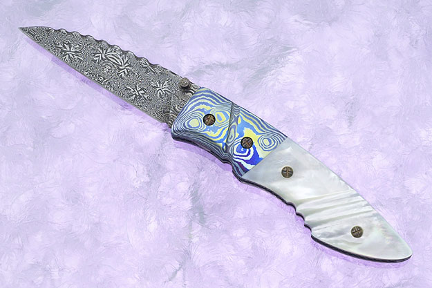 Sculpted Timascus and Pearl Folder