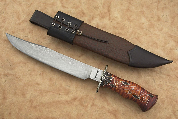 Scalloped Damascus Bowie