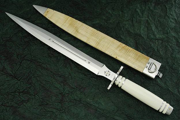 Ivory Short Sword with Maple Sheath