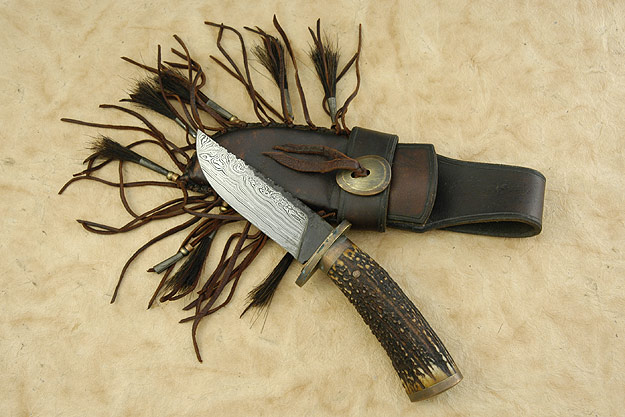Red Deer Cowboy Belt Knife
