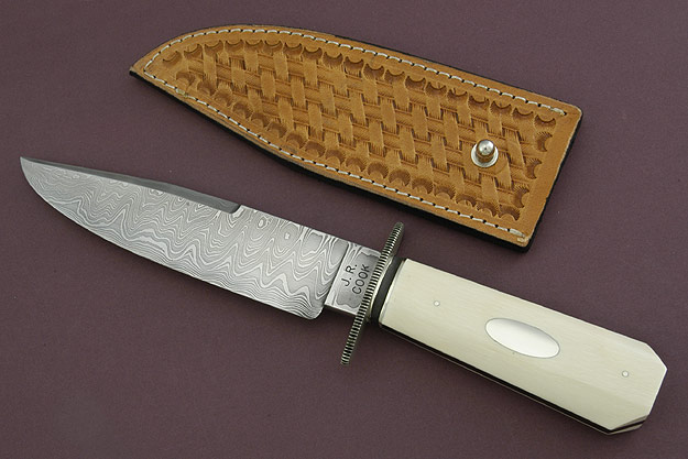 Damascus Bowie with Ivory