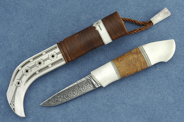 Sami-Style Half Horn Hunter with Masur Birch