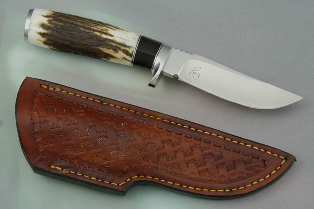 Trapper with Elk Antler and Buffalo Horn