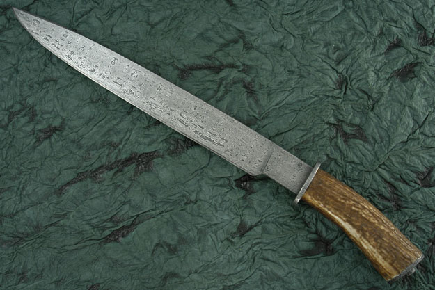 Damascus and Stag Bowie