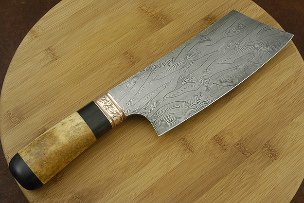 Damascus Cleaver -- Best Fixed Blade, 2003 NKCA Show