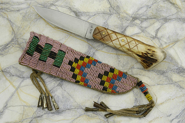 Indian Knife with Reproduction Cheyenne Sheath