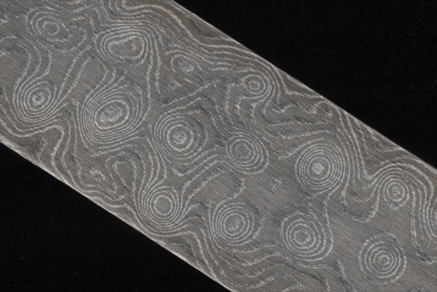 Damascus Bar - Big Dimples, 80 Layer (10 3/4 in. x 1.4 in. x .16 in.)
