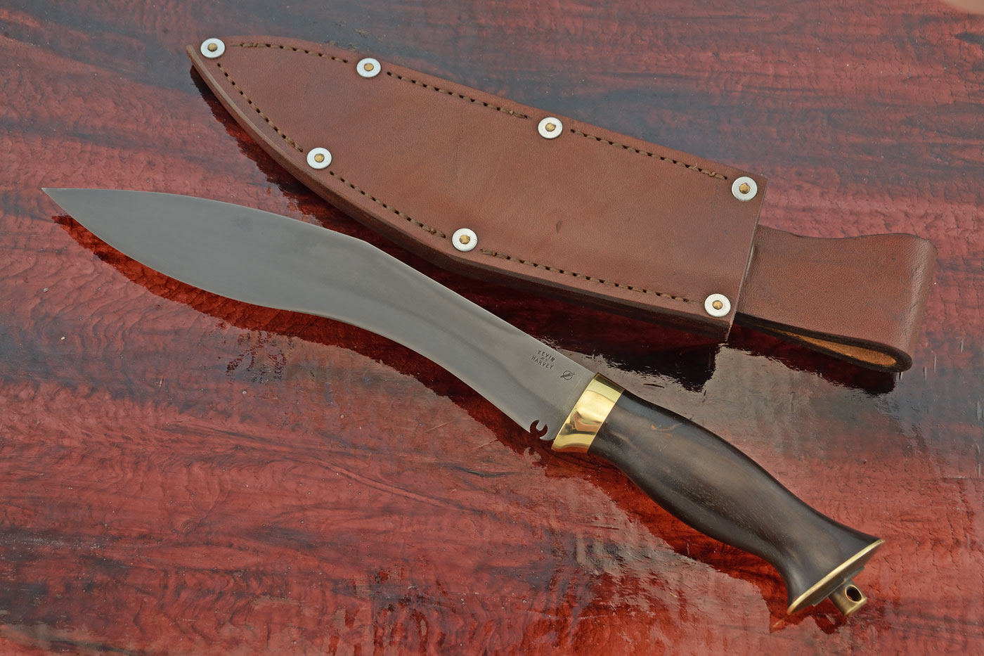 Forged Khukri with African Blackwood