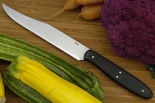 Black Linen Micarta Utility/Steak Knife