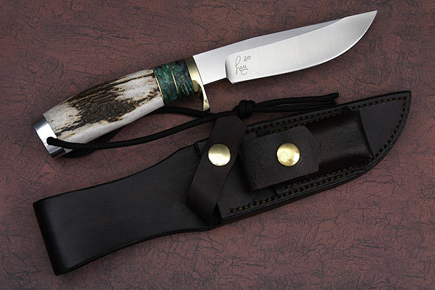 Traditional with Elk and Box Elder (30th Anniversary Knife)