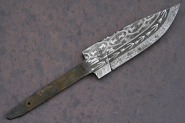 Palomino Silver Mosaic Damascus Blade (3 3/4 in)