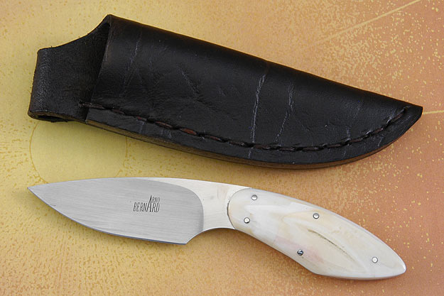 Drop Point Three Finger Hunter with Warthog Tusk