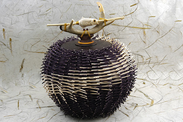 Fish and Sea Urchin Art Basket
