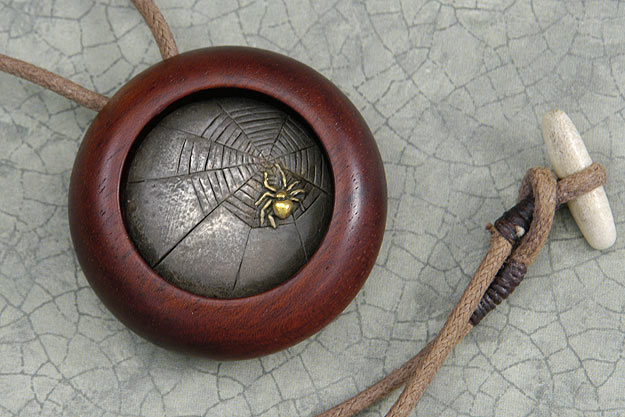 Floating Treasures Pendant: Spider Web