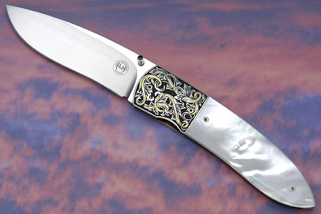 Engraved Mother of Pearl Gent's Folder (M3)