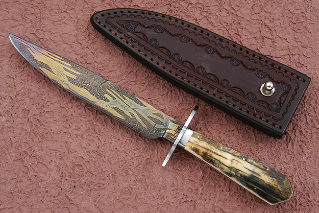 Damascus and Mammoth Gent's Bowie