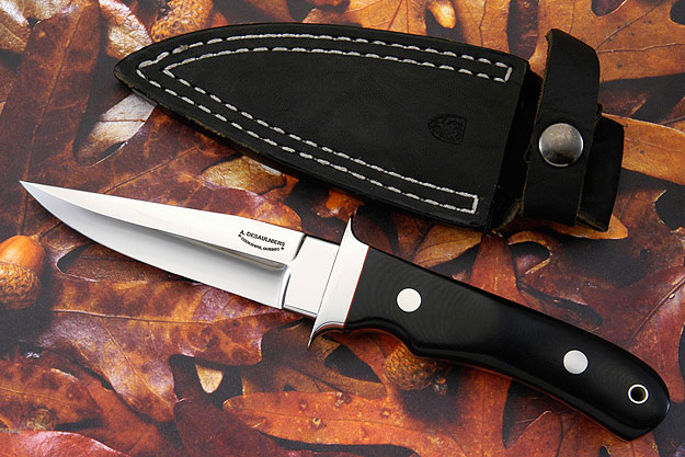 Boot Knife with Black Micarta