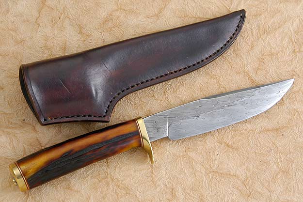 Damascus and Stag Long Hunter