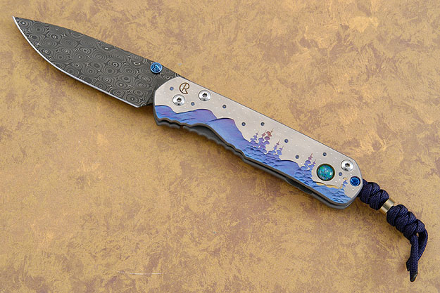 Large Sebenza 21 with Unique Graphic, Night Sky