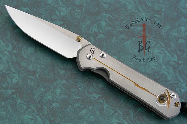 Large Sebenza 21 with Unique Graphic and Citrine