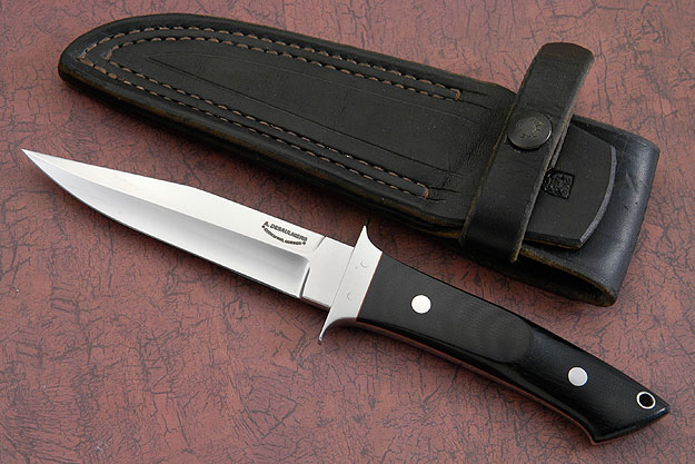 Boot Knife with Black Micarta