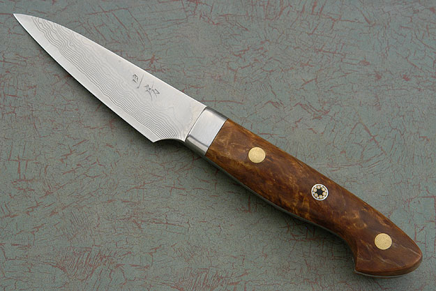 Western Paring Knife with Masur Birch - 75mm (3 in.)