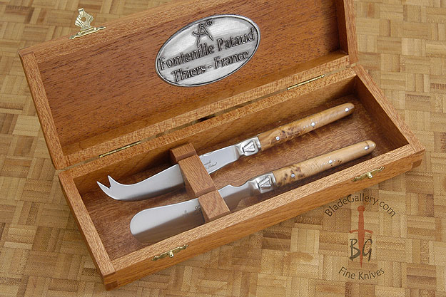 Laguiole Cheese Knife Set with Juniper Handle