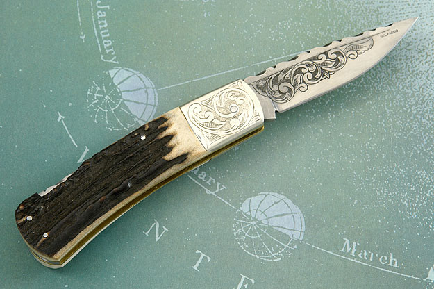 Engraved Stag Backlock