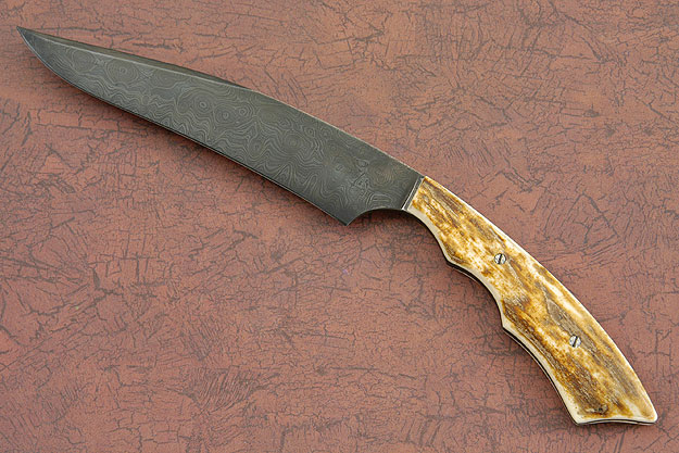 Damascus Batwing Fighter with Mammoth Ivory
