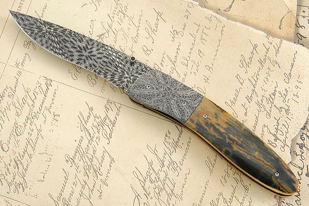 M4 with Damascus and Mammoth Ivory