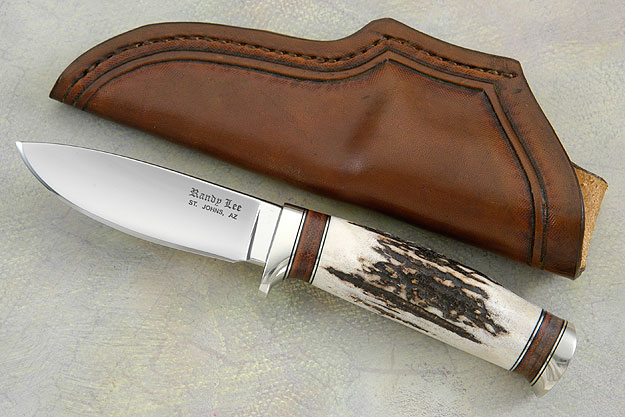 Sambar Stag and Stacked Leather Hunter