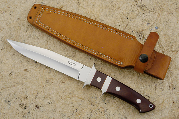 Sub-Hilt Fighter with Maroon Micarta